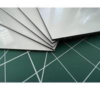 Blank Aluminium Dibond Composite sheets A4, A3 & A2. Cut to size, NO sharp edges - Signmaking (A4 x 2)
