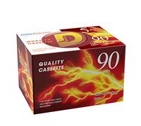 Blank Audio Cassette Tape - 90 Minutes Recording Time - Low Noise and High Output - Dictation, MP3 Recording to Blank Tape - Pack of 5