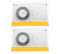 Blank Audio Cassette Tapes with Plastic Cases Double-sided 45 Minute | Hard Shell Design, Suitable for Musicians and Teachers, for Dictation Machines and Tape Players