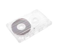 Blank Audio Recording Tape Core 10x6.5x1.2cm Plastic Reusable for Music | Universal Compatibility for Voice Recording, Effortless Restoration, Optimal Recording Quality, Black Colour