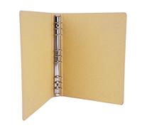 Blank B5 Kraft Paper Hardcover 9-Holes Round Ring Binder Protector for Notebook Diary Journal,School Office Stationery Supplies Loose Leaf Binder Folder File Cover Organizer Planner