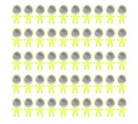 Blank Badge Holder DIY Personalized Hooks for Bathroom Kitchen Decoration Toothbrush Storage 50 Sets Plastic Iron 58mm