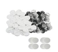 Blank Badge Pin Button Maker Parts, 25/32/37/44/50/56/58/75MM For Button Maker Machine Supplies Parts DIY Badges Set 100/200 Pcs For DIY Craft Production(100-PCS,37MM)