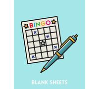 Blank bingo sheets: Make your own bingo game - 440 grids - 110 pages - 8x10 inch - simple black cover design
