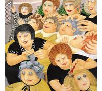 Blank/Birthday Card for Her - General Card for Women - Beryl Cook - Hair Salon - Made in the UK - Recyclable