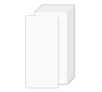 Blank Business Note Cards - Great for Invitations, Advertisements and Marketing| Thick and Durable 80lb (216gsm) White Cover Stock | 4 x 9 Inches | 100 Cards per Pack