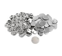 Blank Button Badge Components Supplies for Maker,White 25mm 100sets
