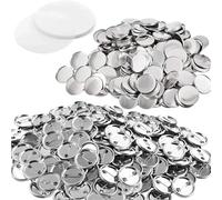 Blank Button Badge for Button Making Machine 58MM Blank Badge Parts 100 Sets Metal Button Maker Supplies DIY Pin Backs