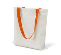 Blank Canvas Tote Bags,2 PackReusable Canvas Grocery Shopping Bags with Handle,Lightweight Foldable Canva Gift Bags for Daily, Orange, 35*40cm