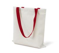 Blank Canvas Tote Bags,2 PackReusable Canvas Grocery Shopping Bags with Handle,Lightweight Foldable Canva Gift Bags for Daily, Red, 35*40cm