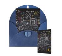 Blank Card 10x15 CM Happy Birthday Card with Envelopes mathematics and physics Greeting Cards for All Occasions Thinking of You Cards for Wedding Business Invitation