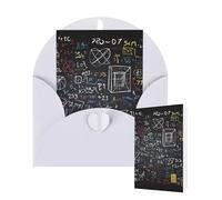 Blank Card 10x15 CM Happy Birthday Card with Envelopes mathematics and physics Greeting Cards for All Occasions Thinking of You Cards for Wedding Business Invitation