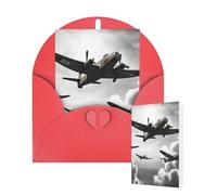 Blank Card 10x15 CM Happy Birthday Card with Envelopes World War Greeting Cards for All Occasions Thinking of You Cards for Wedding Business Invitation