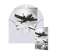 Blank Card 10x15 CM Happy Birthday Card with Envelopes World War Greeting Cards for All Occasions Thinking of You Cards for Wedding Business Invitation