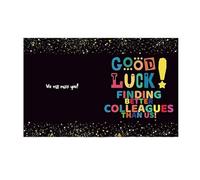 Blank Card Card Colleagues Farewell Goodbye Interesting Novelty Worth Remembering
