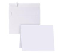 Blank Cards and Envelopes 4x6, 30 Pack White Invitation Card Stock with 30 Pack A4 Size, Self-Seal Thank you Blank Greeting Cards with Envelopes for All Occasion DIY, Print custom