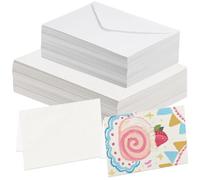 Blank Cards and Envelopes for Card Making - 60 Sets Watercolour Cards and Envelopes, 300GSM Cold Press Watercolor Paper, 4x6 Folded for DIY Greeting Cards, Wedding Invitations, Birthday and Thank You