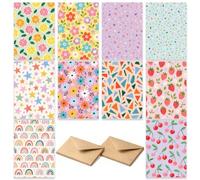 Blank Cards for All Occasions - Blank Thank You Notecards with Envelopes for Handwritten Messages - All Occasion Cards Assortment with Envelopes - 20 Vibrant Notecards and Envelopes Set