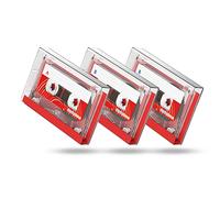 Blank Cassette Audio Tapes, Professional Recording Media 60 minutes Low Noice High Output Audio Cassettes, Suitable for Voice Recorded, Lectures, Seminars, Teaching -3 Pack