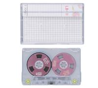 Blank Cassette Tapes, High Output Low Noise Recording Tape, 46min Blank Cassettes for Reel to Reel Players with Storage Box, Ideal for DIY Music and Voice Recording (Pink)