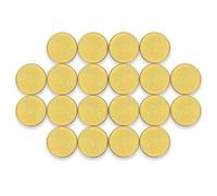 Blank Coins for Laser Engraving Blank Challenge Coins Bulk, Zinc Alloy Engraving Coin Blanks, Metal Stamping Blanks 40mm Diameter with Plastic case for DIY Crafts (Gold-20pcs)