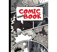 Blank Comic Book: Draw Your Own Comics | 100 Variety Comic Strip Pages | Art and Drawing for Kids | Red