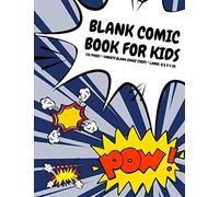 Blank Comic Book for Kids: 135 Pages, Variety Blank Comic Strips, Dark Midnight Blue