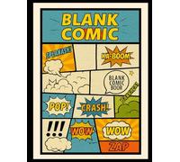 Blank Comic Book for Kids & Adults: 100+ Pages to Draw Your Own Comics