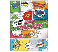 Blank Comic Book Just make it Real: Large (8.5 x 11 inches) - 120 Sketchbook Paper - 60 Sheets -- Great Idea or Wow Gift for Kids and Adults to Draw Comics on your own. Explore your fantasy.