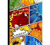 Blank Comic Book: Make Your Own Comics | Large Comic Strips | 25 Different Layouts | Oldschool