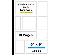 Blank Comic Book Notebook: Innovative Style Draw An Amazing Comic (110 Pages, 6 x 9)
