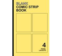 Blank Comic Strip Book (4 Panel Layouts): A comic strip sketch book for drawing , sketching , coloring, to create your own comic strip ideas (small size 6x9")