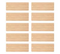 Blank Corners Hanging Hole 10pcs Bamboo with Tags Bookmark