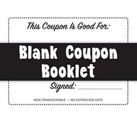 Blank Coupon Booklet: Notebook of DIY Blank Coupon Vouchers, Fillable Template