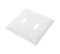 Blank Cover Wall Plate，Double Toggle Light Switch Plate US Standard Material Easy Replacement and Space Saving Design Safe Non Conductive for Smooth Operation in Home and Office Use