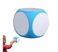 Blank Dice Write On | 10CM Erasable Foam Dice | Large DIY Classroom Teaching Aid | Children's Educational Toy for Learning Games Quizzes Relay Races Word Games for Kids School Play Fun