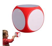 Blank Dice Write On - 10CM Large Foam Dice | Erasable Classroom Teaching Aid | Children's Educational Toy For Learning Games, Teamwork Activities, Quizzes And Outdoor Play