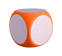 Blank Dice - Write On Reusable White Cube Set, Creative Activity Learning Props, Interactive Team Building Game Tools, Smooth Easy Mark Design | Educational Play Resource For Kids Classroom T