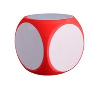 Blank Dice - Write On Reusable White Cube Set, Creative Activity Learning Props, Interactive Team Building Game Tools, Smooth Easy Mark Design | Educational Play Resource For Kids Classroom T