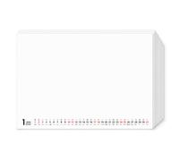 Blank DIY Drawing Calendar, 240gsm Paper, 2026, 8" landscape, 13 sheets