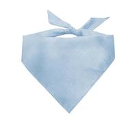 Blank Dog Bandana | 100% Cotton Adjustable Triangle | Made in USA | DIY | Customizable | Plain |Baby Blue, One Size (Blank)