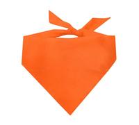 Blank Dog Bandana | 100% Cotton Adjustable Triangle | Made in USA | DIY | Customizable | Plain |Orange, One Size (Blank)