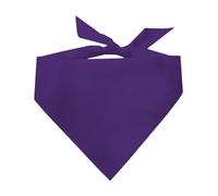 Blank Dog Bandana | 100% Cotton Adjustable Triangle | Made in USA | DIY | Customizable | Plain |Purple, One Size (Blank)