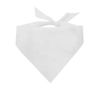 Blank Dog Bandana | 100% Cotton Adjustable Triangle | Made in USA | DIY | Customizable | Plain |White, One Size (Blank)