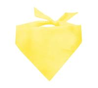 Blank Dog Bandana | 100% Cotton Adjustable Triangle | Made in USA | DIY | Customizable | Plain |Yellow, One Size (Blank)
