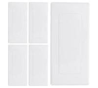 Blank Electrical Cover Plate 3-Gang Wall 118/120 Type Reinforced | Tool-free Install Design, Paintable Smooth Surface, Flush Alignment with Dust Protection, for Remodeling and Retrofit