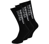 Blank Essentials 3 Pairs Multipack Socks | Thick Cotton Sport Crew Socks Cushioned (UK, Numeric, 7, 11, Regular, Regular, Black)
