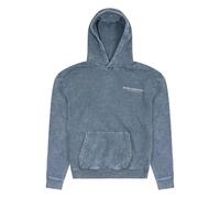 Blank Essentials Men's Acid Wash Screen Print Hoody in Blue | Size: Large Blank Essentials Blue L