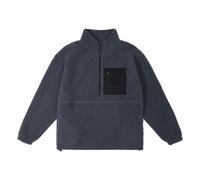 Blank Essentials Men's Borg Quarter Zip Sweatshirt in Grey | Size: Large Blank Essentials Grey L