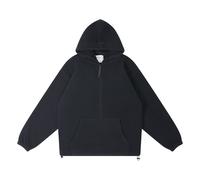 Blank Essentials Men's Polar Quarter Zip Hoody in Black | Size: Medium Blank Essentials Black M